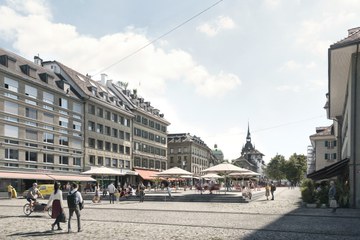 Waisenhausplatz Abtreppung © Nightnurse Images AG. Vergrösserte Ansicht