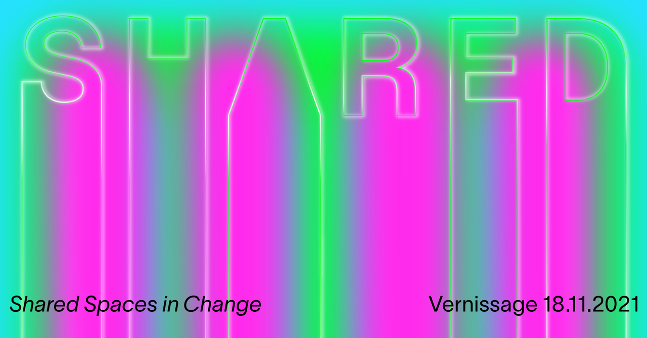 In Neongrün und Neonpink: Illustration der Shared Spaces in Change