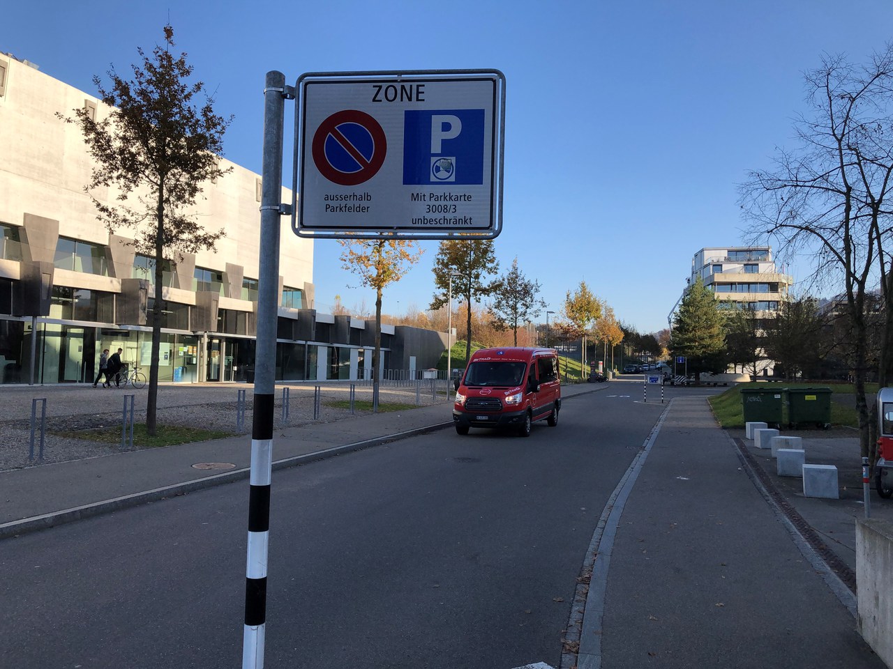 Verkehrsschild für Parkkarte Weissenstein