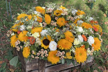 Blumenarrangement der Floristik-Ausstellung, 2023. Vergrösserte Ansicht