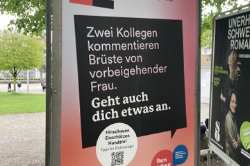 1Plakat Kampagne «Geht auch dich etwas an». Vergrösserte Ansicht