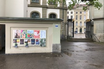 Plakat Plakatwand. Vergrösserte Ansicht