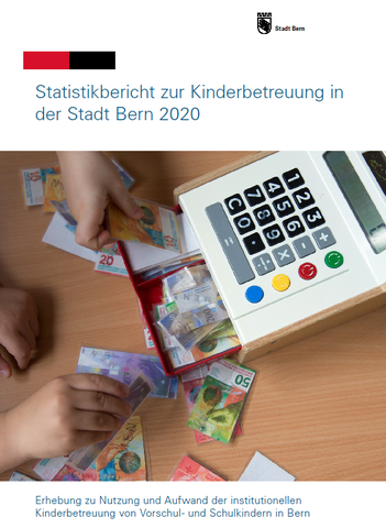 Titelblatt des Statistikberichts zur Kinderbetreuung in der Stadt Bern 2020