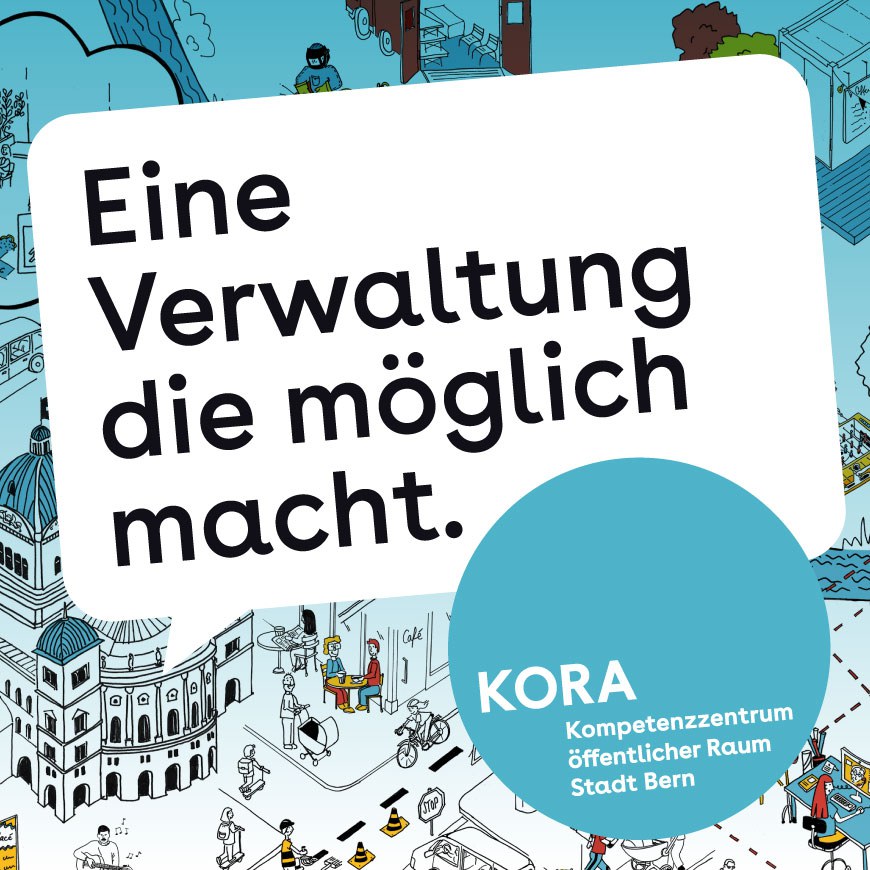 "Eine Verwaltung die möglich Macht" Kora Plakat