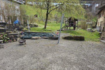 BiodiversitätsNachbarschaft in der Felsenau: Blick in einen Garten. Bild: Stadtgrün Bern, Sabine Tschäppeler. Vergrösserte Ansicht